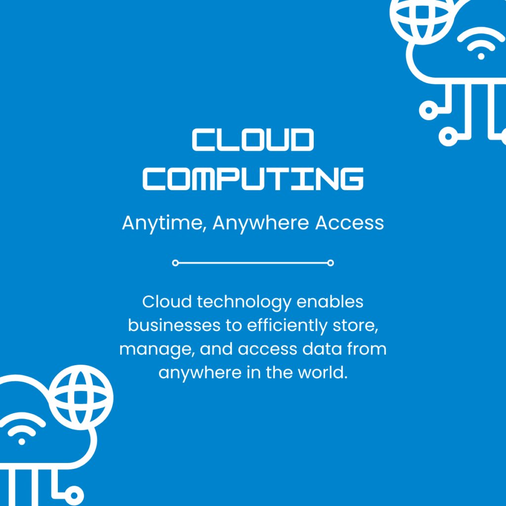 blue modern cloud computing linkedin post